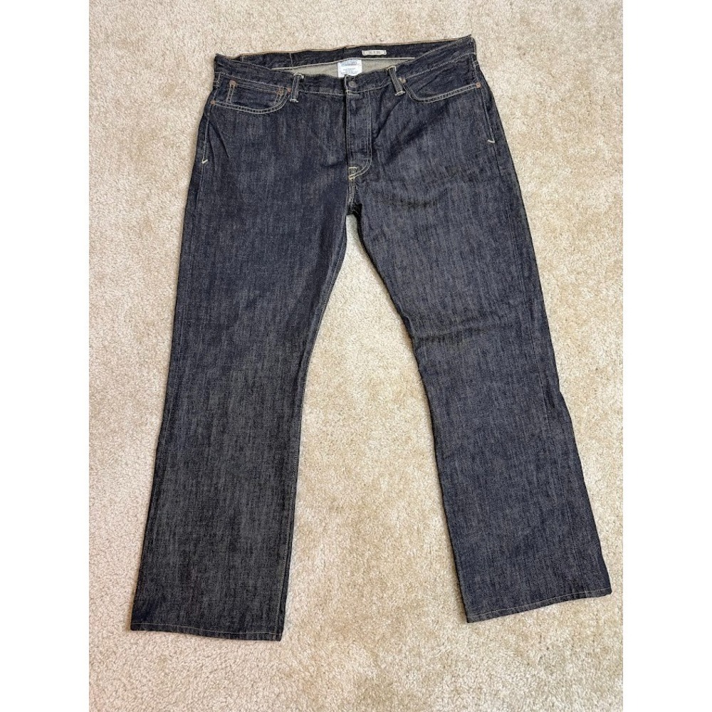 Polo Ralph Lauren‎ Selvedge Bootcut Jeans Mens 36 (38)x30 Dark Wash Button Fly